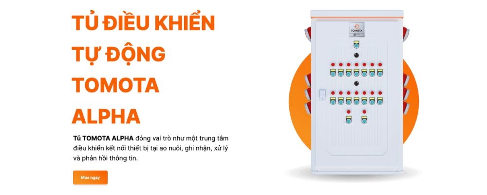Tủ Tomota IoT giúp quản lý ao nuôi tôm tự động mọi lúc mọi nơi